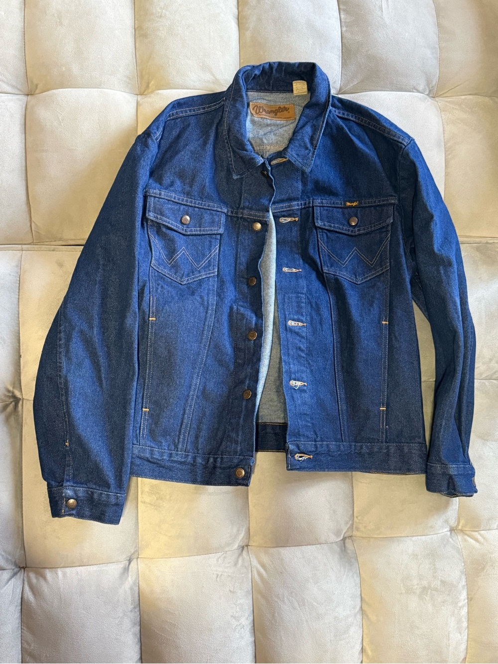 Wrangler Men's Dark Blue Denim Jacket sz XL